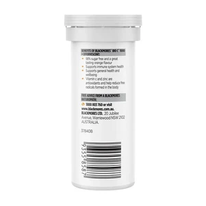 (PRE ORDER) Blackmores Bio C 1000 Echinacea + Zinc 10 Effervescent Tablets shelf life 2yrs